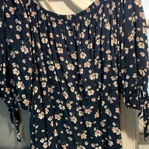 Plus sizes 3x floral off shoulder